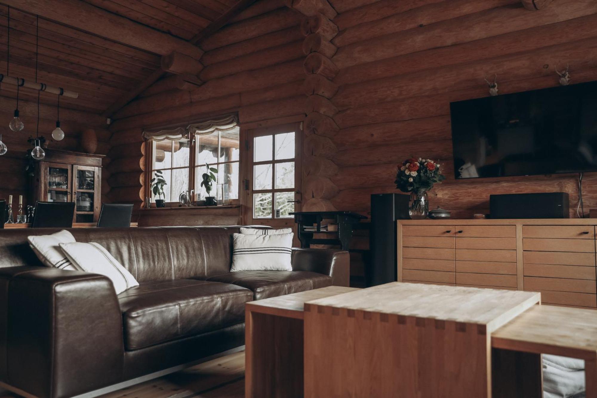Fjordhygge - Authentic Wood Log Cabin Summerhouse Near Water, Fjord And Forest Jægerspris エクステリア 写真