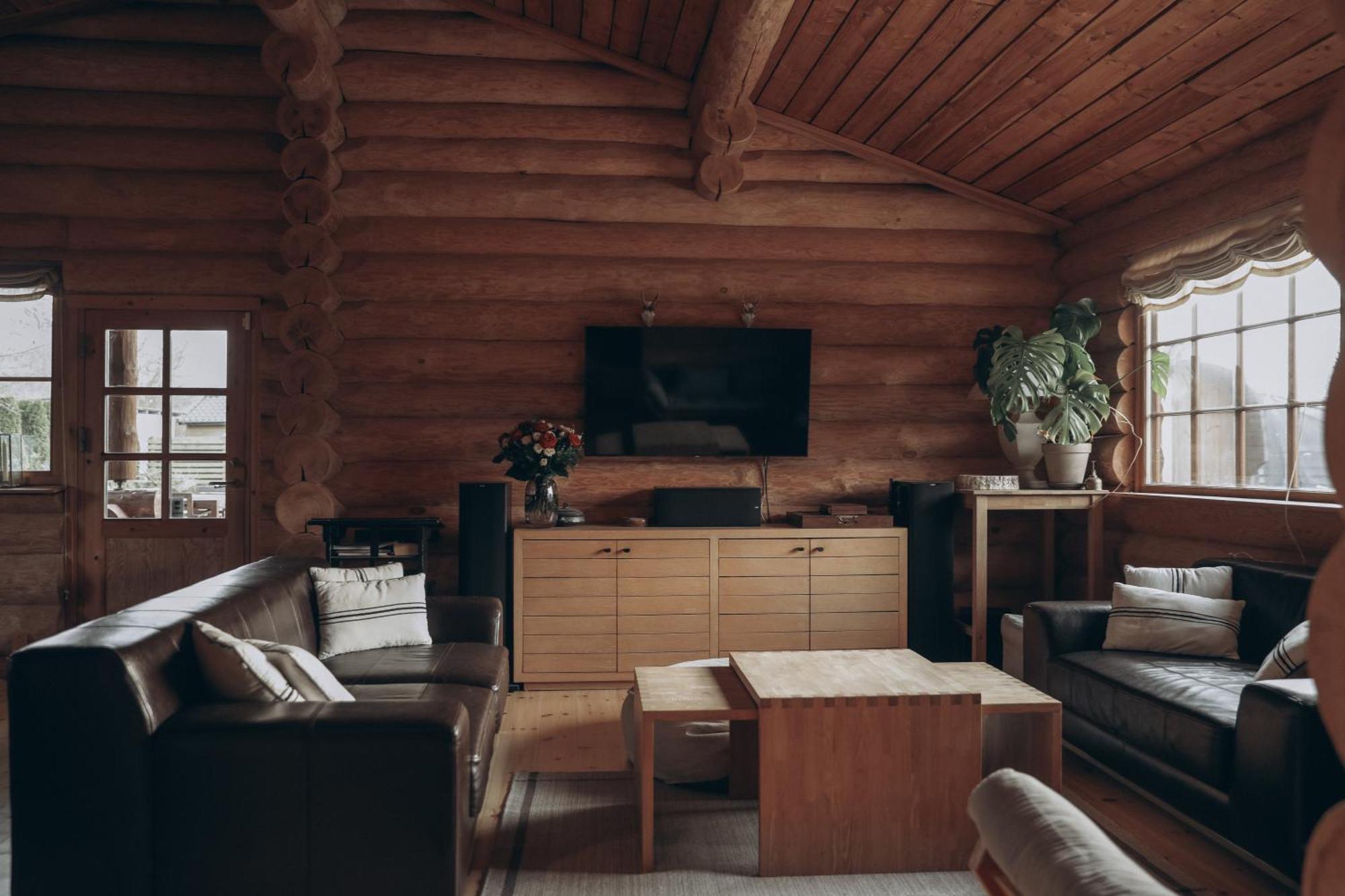 Fjordhygge - Authentic Wood Log Cabin Summerhouse Near Water, Fjord And Forest Jægerspris エクステリア 写真