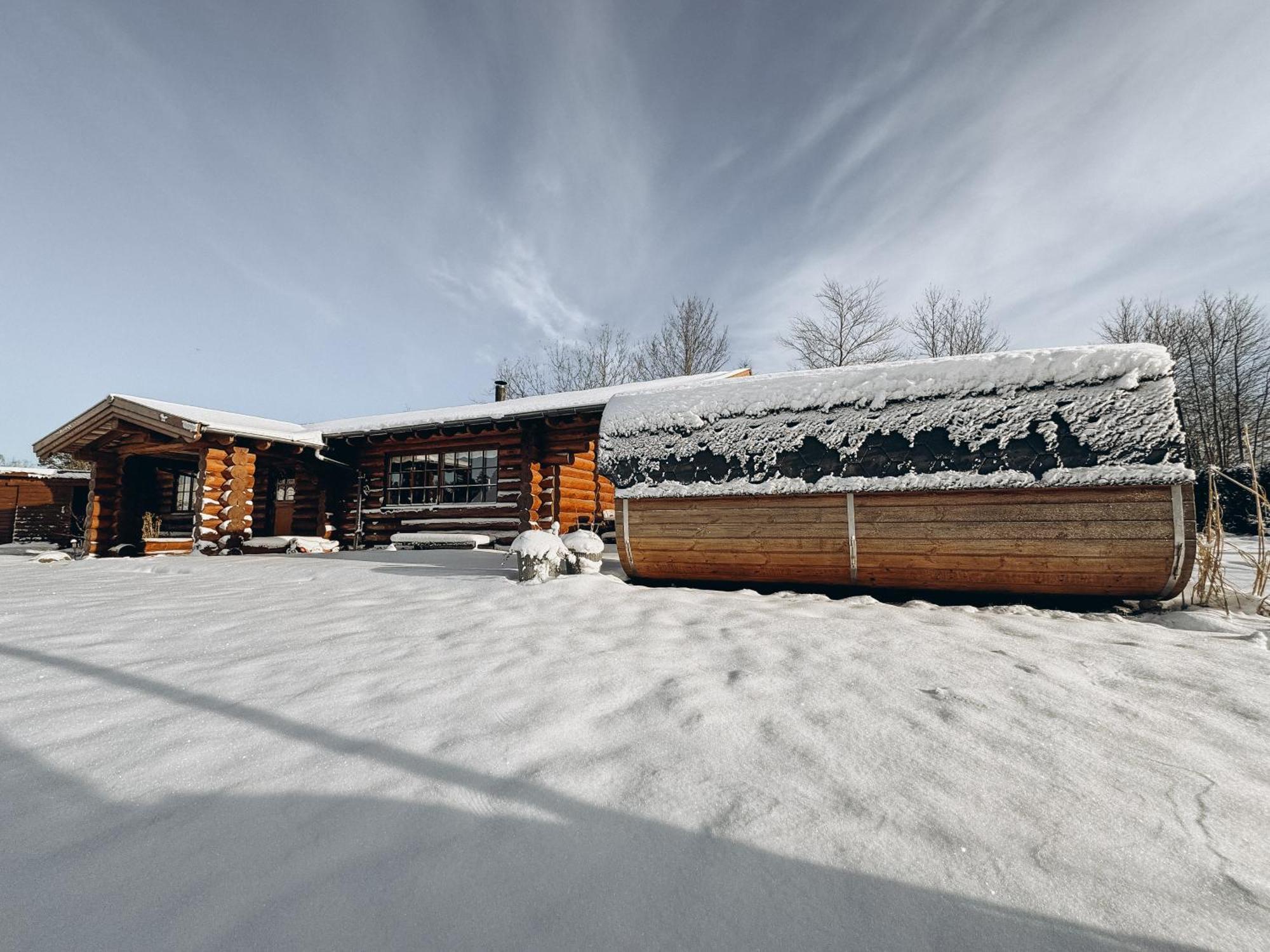 Fjordhygge - Authentic Wood Log Cabin Summerhouse Near Water, Fjord And Forest Jægerspris エクステリア 写真