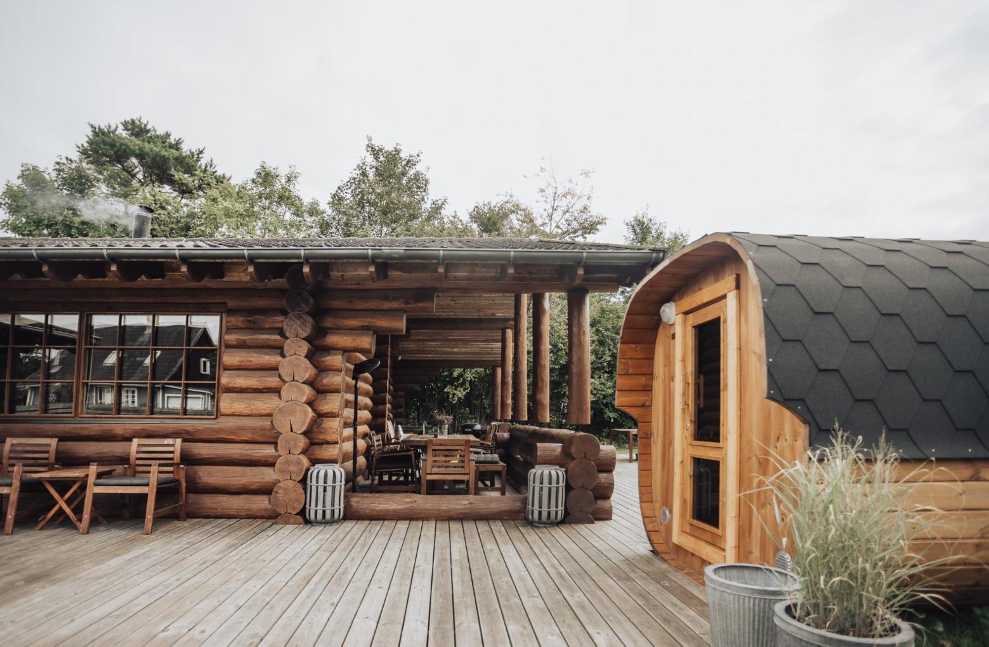 Fjordhygge - Authentic Wood Log Cabin Summerhouse Near Water, Fjord And Forest Jægerspris エクステリア 写真