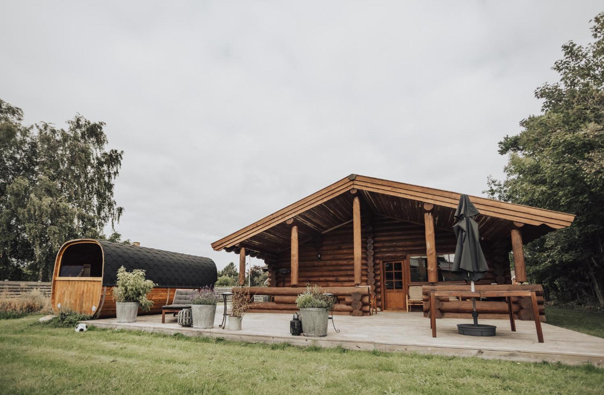 Fjordhygge - Authentic Wood Log Cabin Summerhouse Near Water, Fjord And Forest Jægerspris エクステリア 写真