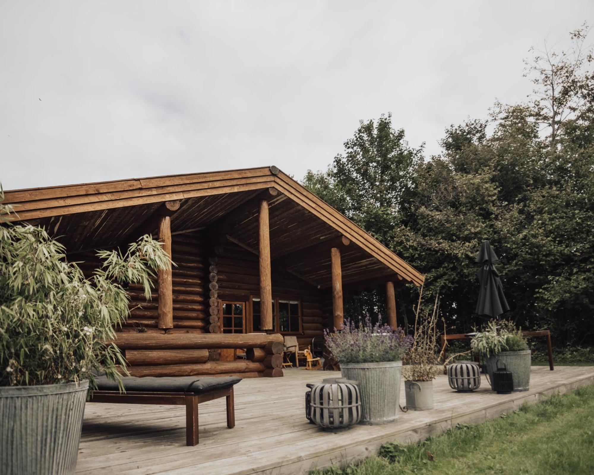 Fjordhygge - Authentic Wood Log Cabin Summerhouse Near Water, Fjord And Forest Jægerspris エクステリア 写真