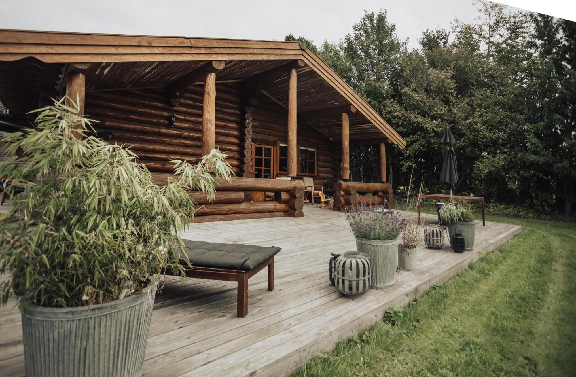Fjordhygge - Authentic Wood Log Cabin Summerhouse Near Water, Fjord And Forest Jægerspris エクステリア 写真